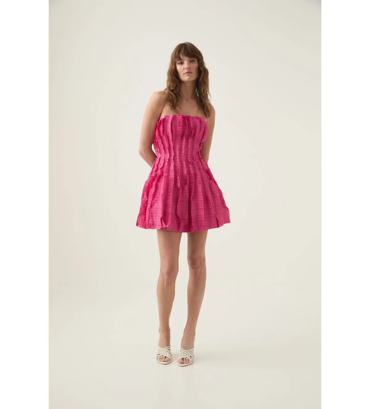 AJE Hybrid Sleeveless Mini Dress Fuschia Rose Size 10  - Image 1
