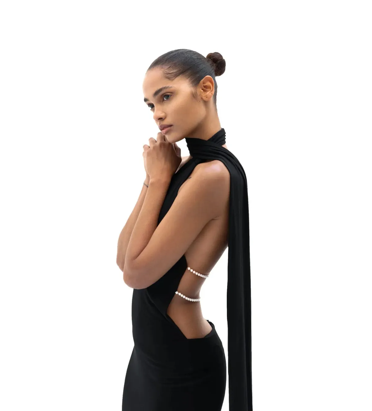 Khanums Kara Maxi Dress Black Size M/AU 10 - Image 3