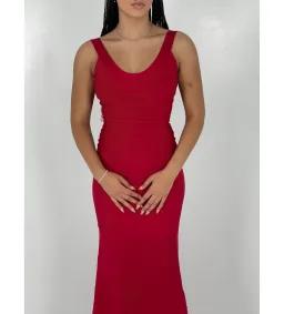 Herve Leger Ellen Bandage Gown Red Size S/AU 8 for rent on The Volte - image 3