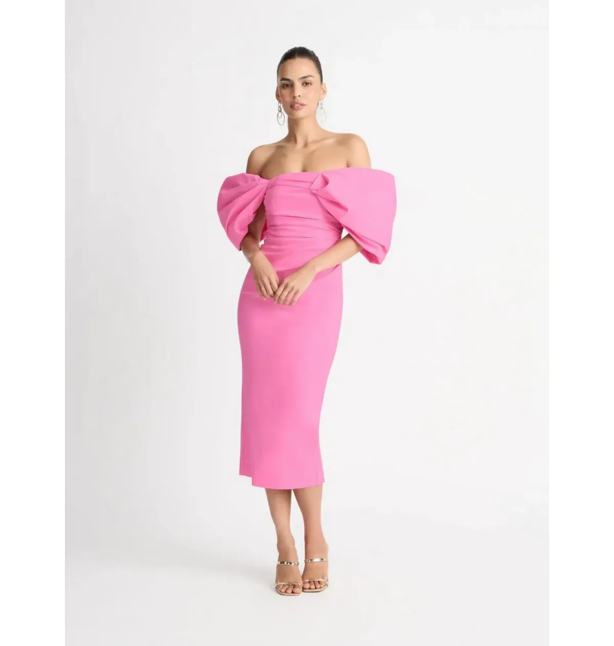 Sheike Ever After Midi Dress Pink Size 14 - Image 1
