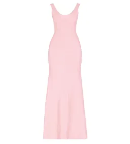 Herve Leger Ellen Bandage Gown Light Pink Size 6/S for rent on The Volte - image 4