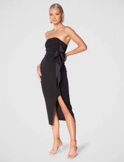 Pilgrim Pandora Midi Dress Black Size 10 for rent on The Volte - image 2