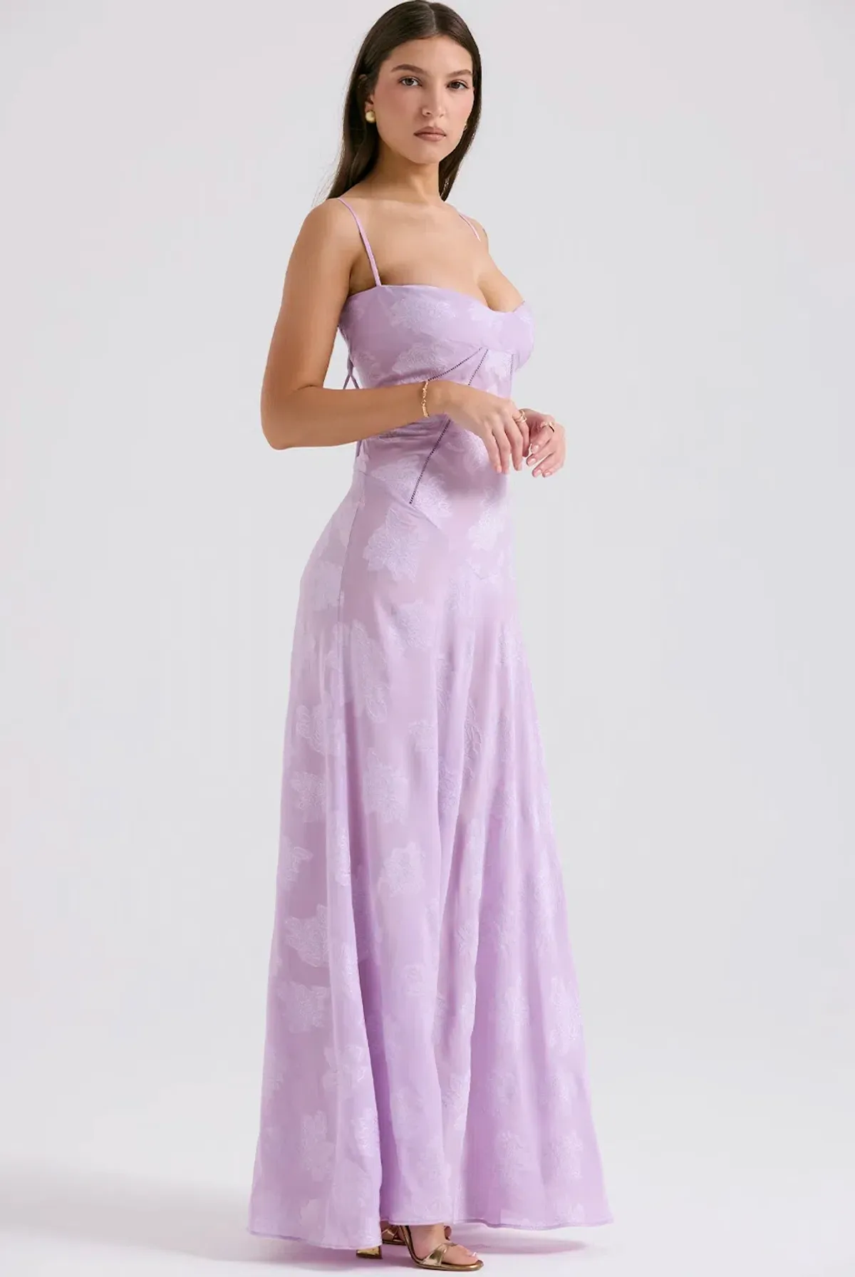 House Of CB Purple Seren Gown Size 6 - Image 1