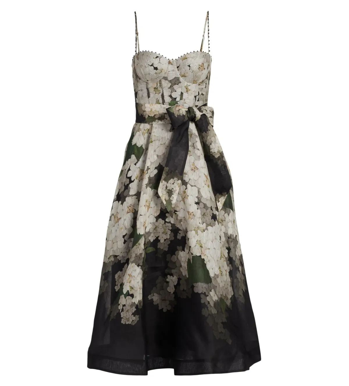 Zimmermann Balance Picnic Dress in Black Hydrangea Size 2/ AU 12 - Image 3