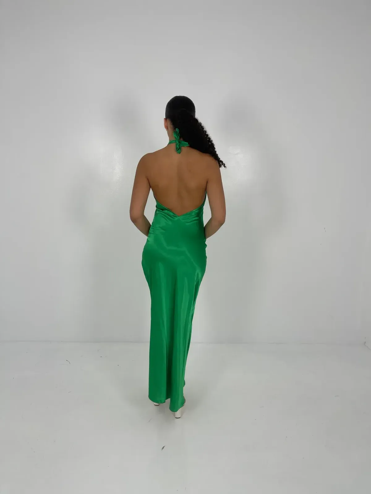 YLD Design Green Crossover Maxi Dress Size 6 - Image 2