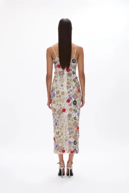 Rachel Gilbert Francesca Gown Silver Multi Size 0 / AU 6 for rent on The Volte - image 6