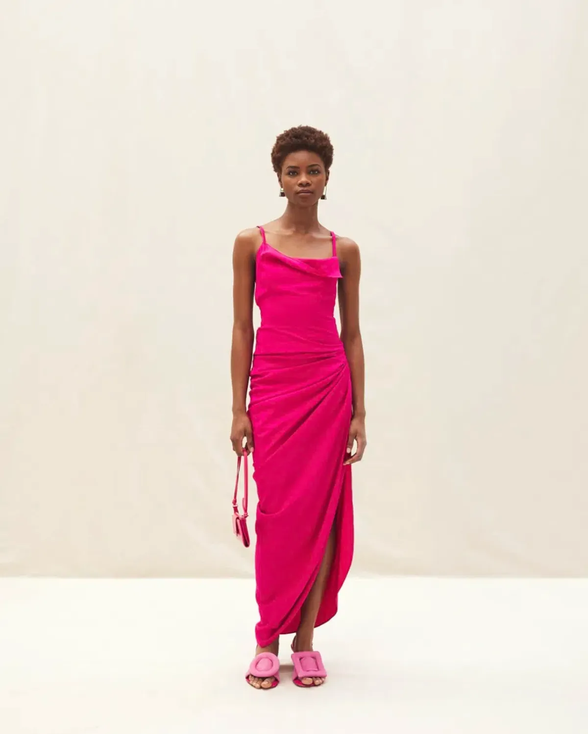 Jacquemus La Robe Saudade Longue Maxi Pink Size AU 4 - Image 1