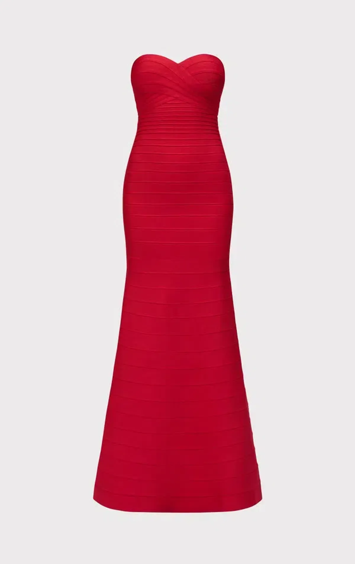 Herve Leger  The Sara Maxi Gown Lisptick Red Size S / Size AU 8 - Image 6