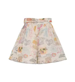 Zimmermann Crush Paneled Bodice and Shorts Set in Dear Diary Print Size 0 / AU 8 for rent on The Volte - image 5
