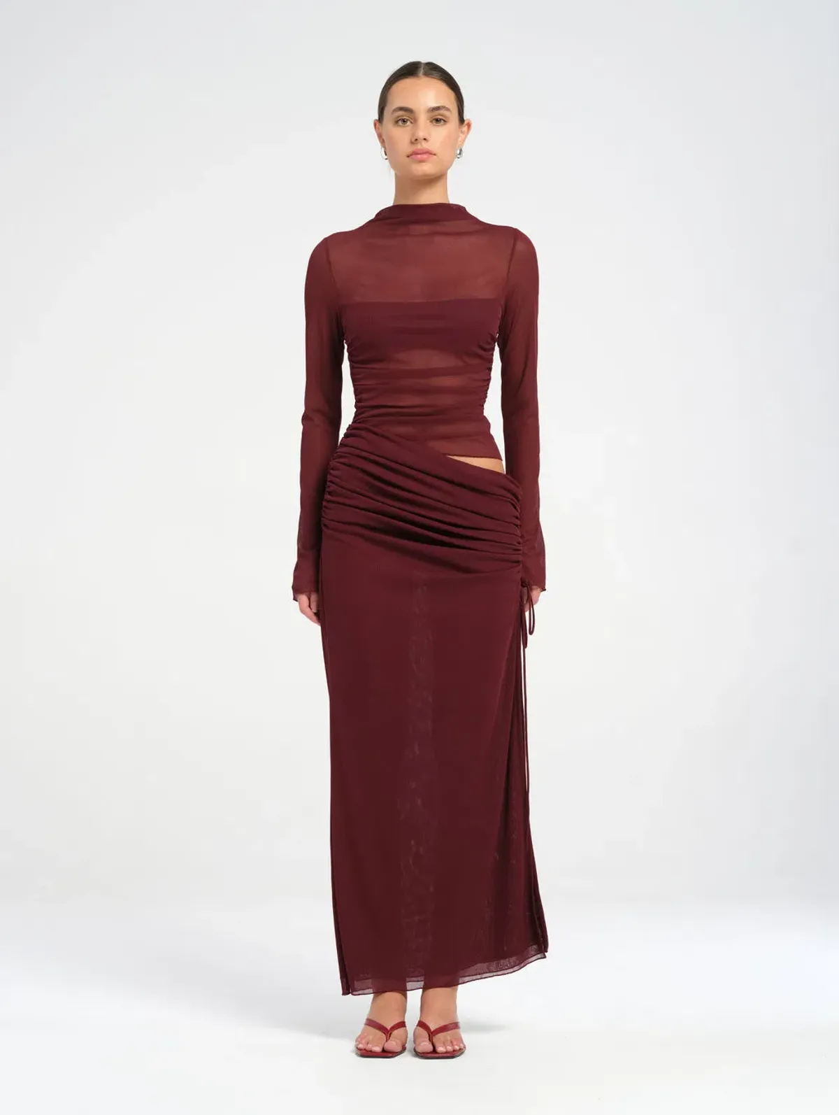 Benni Mable Maxi Dress Plum Size 10 - Image 5