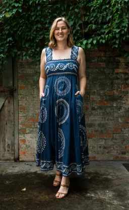 Alemais Oceane Summer Dress Midi Size AU 14 for rent on The Volte - image 1