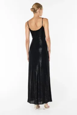 Manning Cartell High Voltage Slip Maxi Dress Black Size 10 for rent on The Volte - image 4