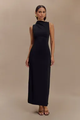 Meshki The Taylor Draped Crepe Midi Dress Size M / AU 10 for rent on The Volte - image 1