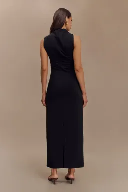 Meshki The Taylor Draped Crepe Midi Dress Size M / AU 10 for rent on The Volte - image 3