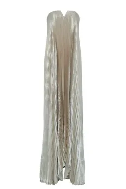 L'Idee Black Tie Gown Gold Shimmer Size 12 for rent on The Volte - image 9