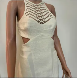 Manning Cartell Siamiese Twins Midi Dress Cream Size 10 for rent on The Volte - image 2