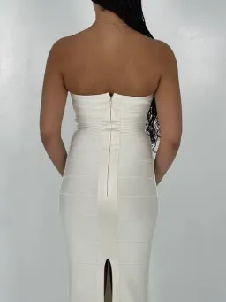 Herve Leger White Bandage Gown Size S / AU 8 for rent on The Volte - image 4