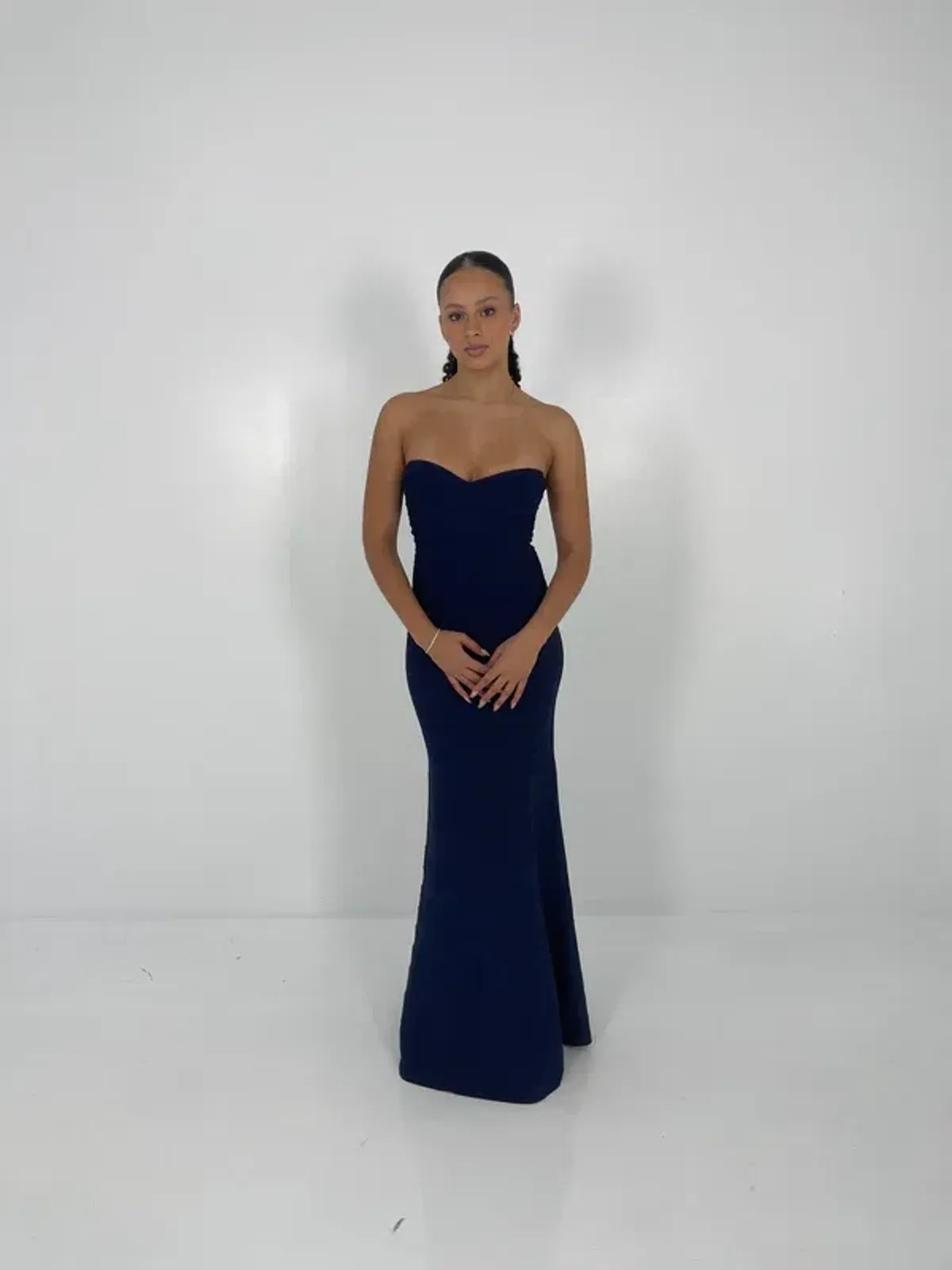 Herve Leger Navy Sara Gown Size S / AU 8 - Image 1