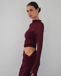 Benni Mable Maxi Dress in Plum Size 10 for rent on The Volte - image 4