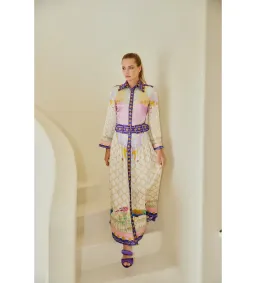 Mackenzie Mode Moonlight Silk Maxi Dress Print Size AU 16 for rent on The Volte - image 2