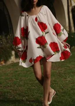 Morton Mac Cordelia Mini Dress Print Size Petite 6 for rent on The Volte - image 3