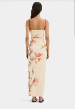 Sir The Label Hana Ruched Midi Dress Size AU 6 for rent on The Volte - image 3
