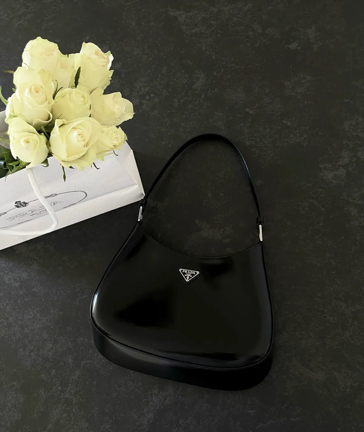 Prada Black Cleo Shoulder Bag - Image 4