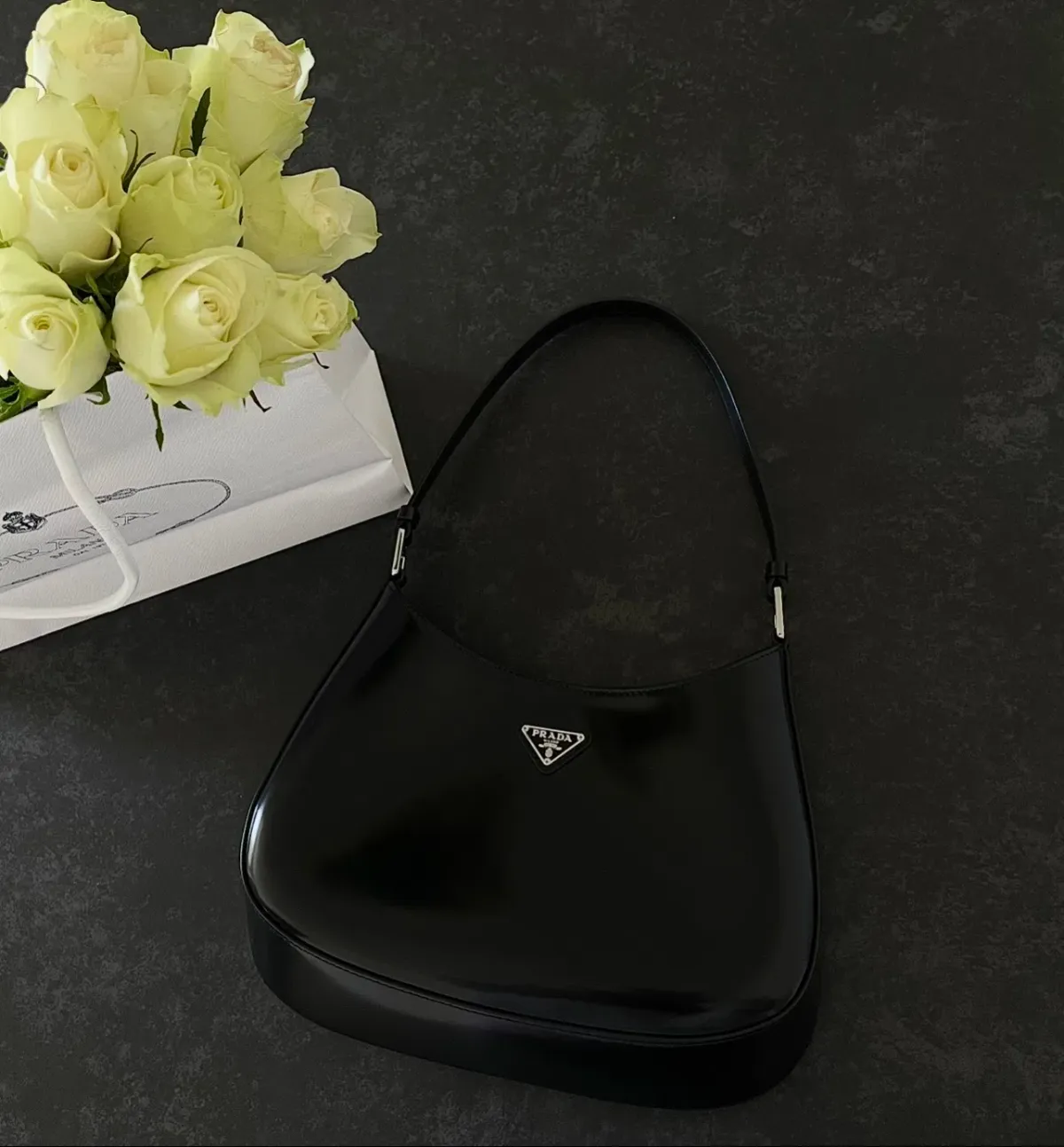 Prada Black Cleo Shoulder Bag - Image 4