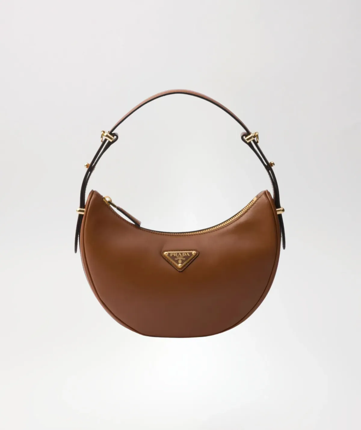 Prada Brown Arqué Shoulder Bag - Image 1