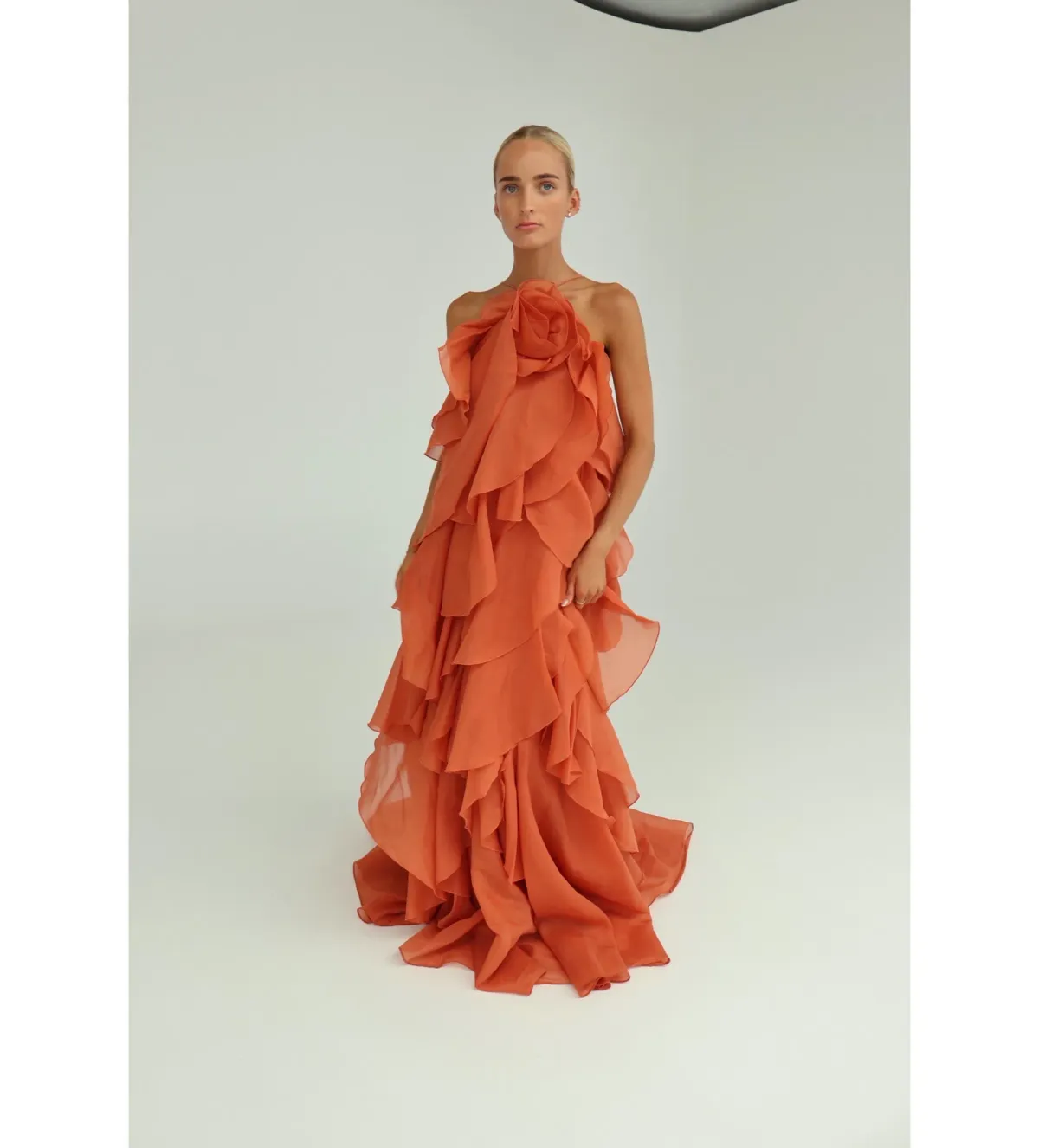 AJE Pandorea Layered Maxi Dress Cora Clay Size 8 - Image 2