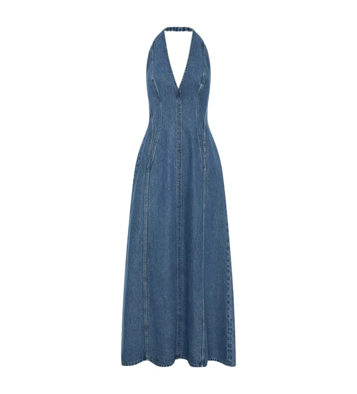 Camilla and Marc Cascadia Denim Dress in Classic Blue Size 6 - Image 4