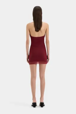 SIR Jaques Halter Mini Dress Berry Size AU 10 for rent on The Volte - image 2