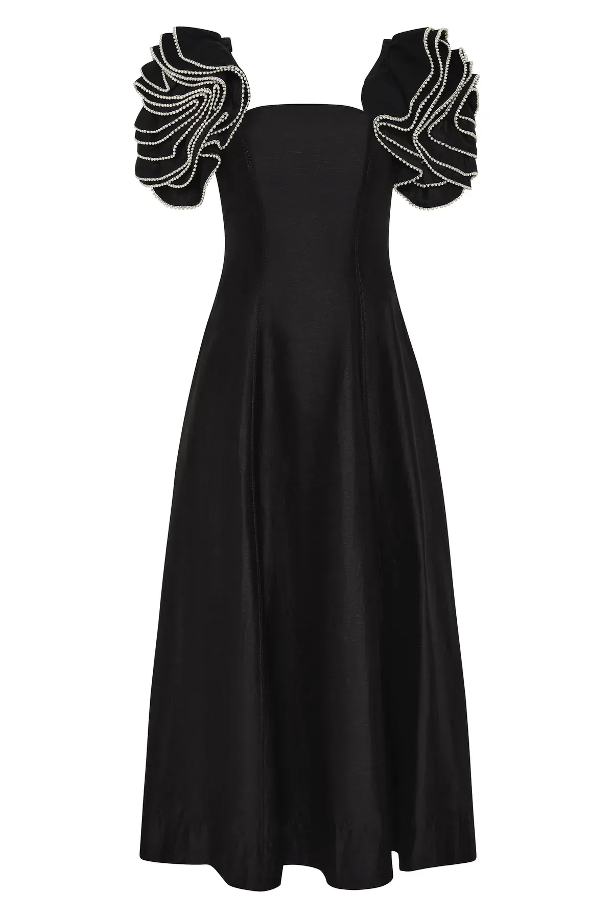 Aje Twyla Midi Dress Black Size 10 - Image 7