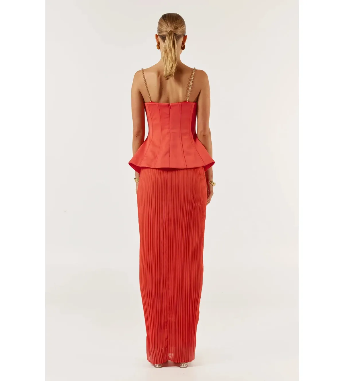 She is OLLÁ Marcelle Maxi Dress Red Size M/AU 10 - Image 6