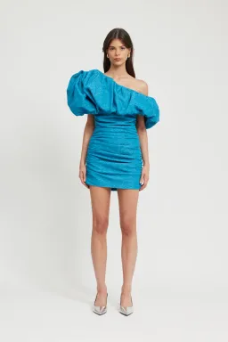 Tojha Cori Dress Mini Blue Size AU 10 for rent on The Volte - image 1