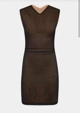 Sir the Label Delta Overlay Mini Dress Sepia Size AU 6 for rent on The Volte - image 6