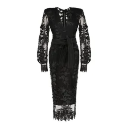 Zhivago The Black Parade Lace Formal Party Midi  Dress  Small S / Size 10 for rent on The Volte - image 1
