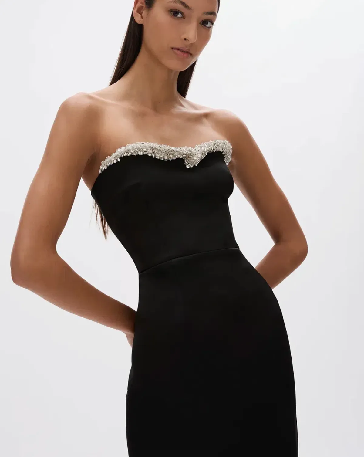 Rachel Gilbert Lorna Dress Gown Midi Black Size 0 / AU 6  - Image 2