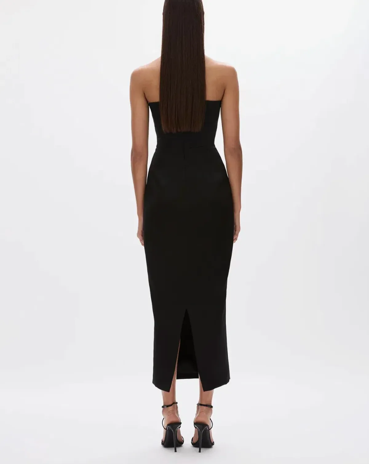 Rachel Gilbert Lorna Dress Gown Midi Black Size 0 / AU 6  - Image 3