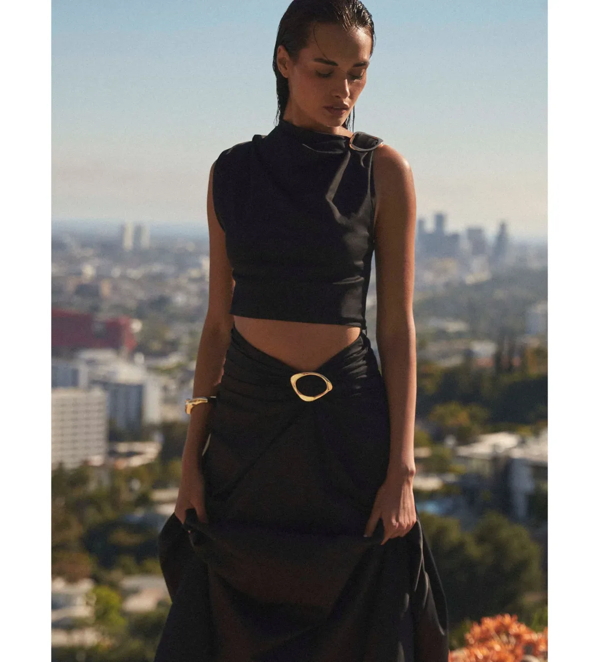 Zadie Top & Skirt Set in black size AU 16 - Image 4