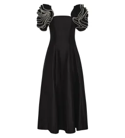 Aje Twyla Midi Dress Black Size 12 for rent on The Volte - image 6