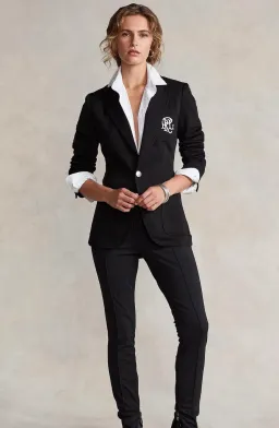 Polo Ralph Lauren Black Knit Cotton Blazer Size US 12/ AU 16 for rent on The Volte - image 4