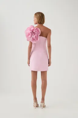 Aje Florence Mini Dress Lilac Blush Size 8 for rent on The Volte - image 3