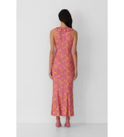 The Wolf Gang Circe Ruffle Maxi Dress Candy Floral Size AU 6 for rent on The Volte - image 4