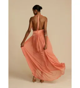 Arcina Ori Serena Dress Coral Size AU 6 for rent on The Volte - image 3