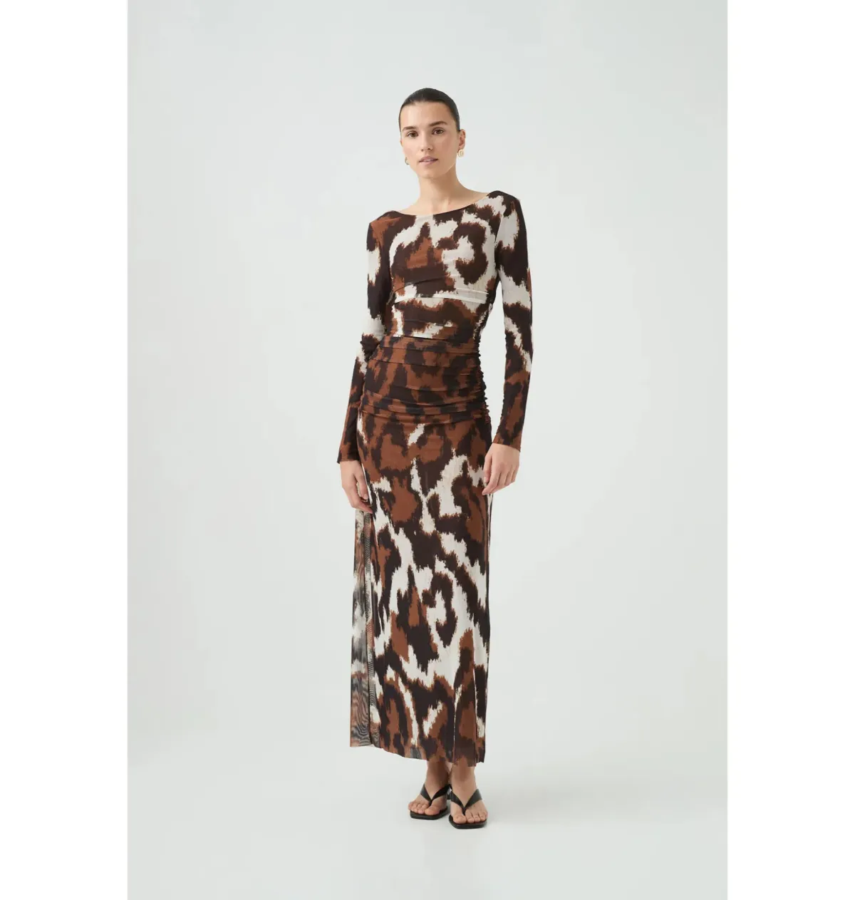 Aje Sym Long Sleeve Dress Wild Abstract Size M / AU 10 - Image 2
