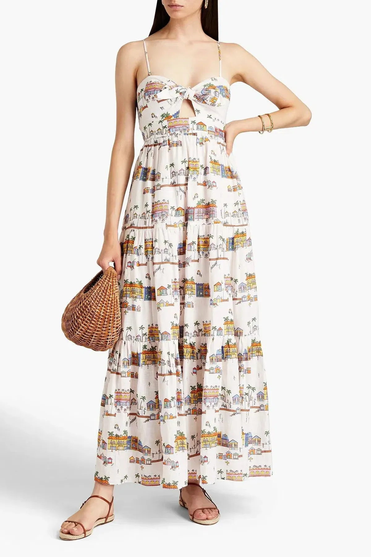 Zimmerman Mae Dress Maxi Print Size AU 8 - Image 1