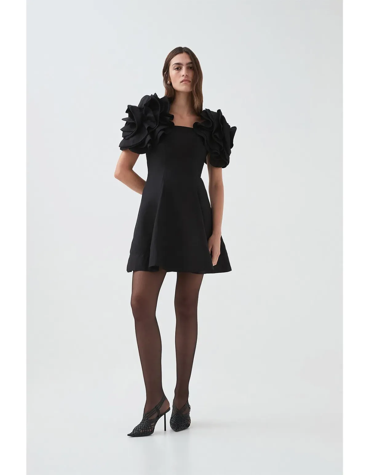 Aje Twyla Mini Dress Black Size 14 - Image 1