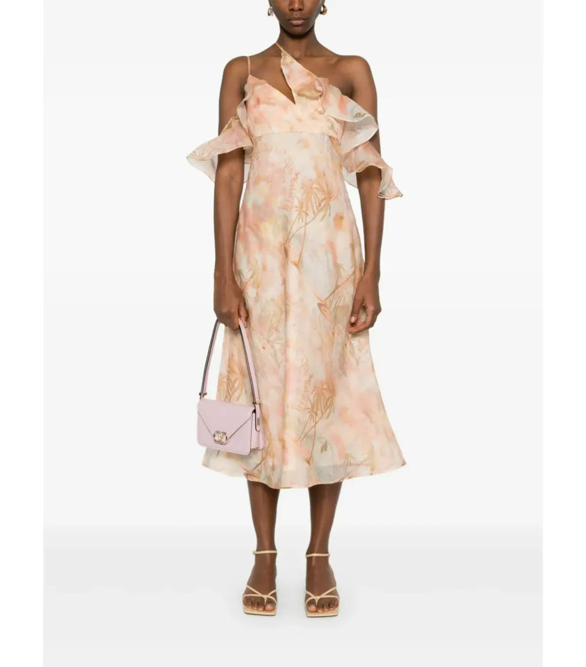 Zimmermann Illuminate Flutter Slip Dress in Guava Paradise Size 1 / AU 10 - Image 1