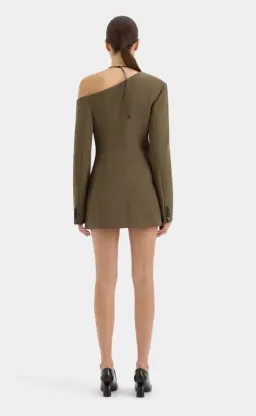 Sir Sartoria Mini Dress Chocolate Marle Size AU 12 for rent on The Volte - image 3